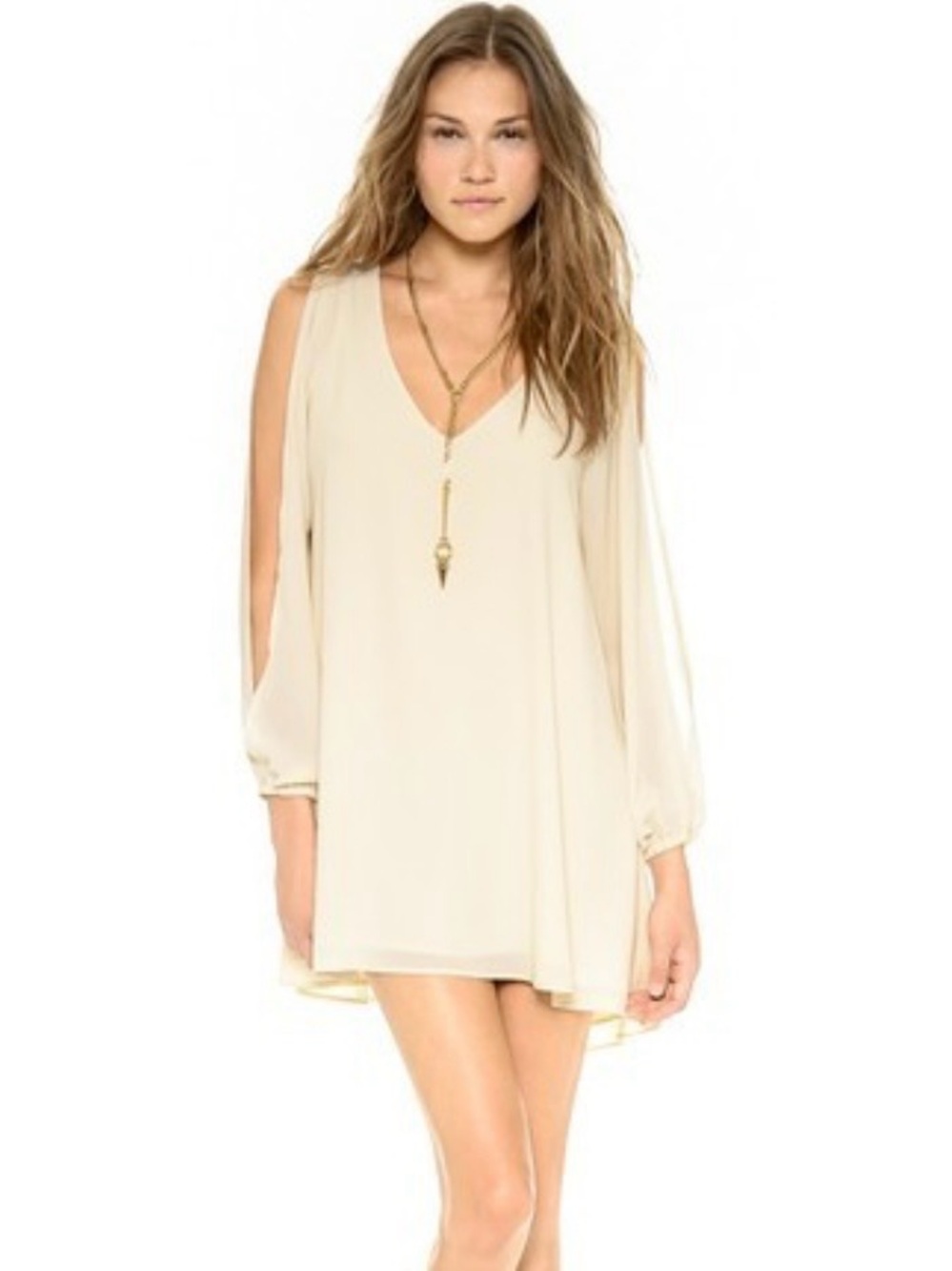 Lovers + Friends Gracie Split Sleeve Dress. Women’s Size Medium
